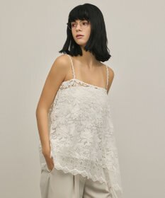 GRACE CONTINENTAL フラワーレースキャミソール