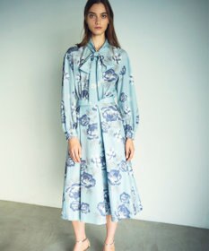 美品✨ダイアグラム グレースコンチネンタル フラワープリントフレアスカート フラワープリントタックフレアスカート / GRACE CONTINENTAL