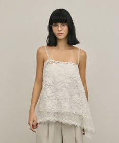 GRACE CONTINENTAL フラワーレースキャミソール