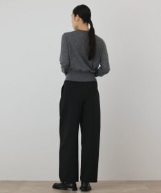GRACE CONTINENTAL バイカラーウールニットカーディガン