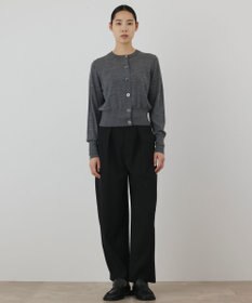 GRACE CONTINENTAL バイカラーウールニットカーディガン