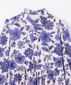 GRACE CONTINENTAL フラワープリントティアードワンピース