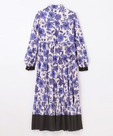 GRACE CONTINENTAL フラワープリントティアードワンピース