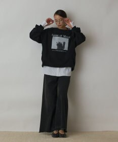 GRACE CONTINENTAL Catphoto裏毛トップ