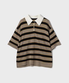 GRACE CONTINENTAL ボーダーニットトップ