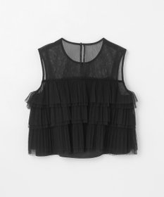 GRACE CONTINENTAL チュールフリルノースリーブ