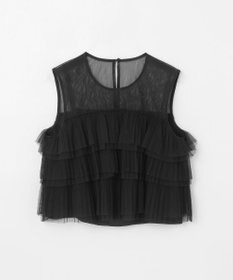 GRACE CONTINENTAL チュールフリルノースリーブ