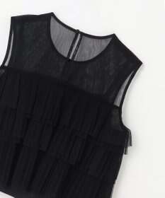 GRACE CONTINENTAL チュールフリルノースリーブ