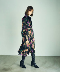 GRACE CONTINENTAL ローズオーナメントプリントワンピース