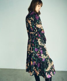 GRACE CONTINENTAL ローズオーナメントプリントワンピース