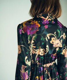 GRACE CONTINENTAL ローズオーナメントプリントワンピース