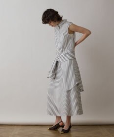 GRACE CONTINENTAL ストライプシャツワンピース
