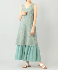レイヤード刺繍ロングワンピース / GRACE CONTINENTAL | GRACE