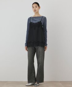 GRACE CONTINENTAL レースサテンキャミソール
