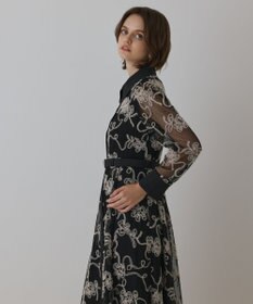 GRACE CONTINENTAL チュールコードレースワンピース