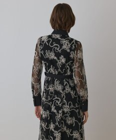 GRACE CONTINENTAL チュールコードレースワンピース