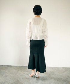 GRACE CONTINENTAL レースパッチブラウス