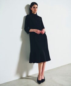 GRACE CONTINENTAL ダブルクロスドレス