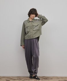 GRACE CONTINENTAL パール釦ピグメントシャツ