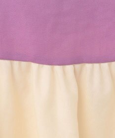 GRACE CONTINENTAL リネンタッチ配色ワンピース