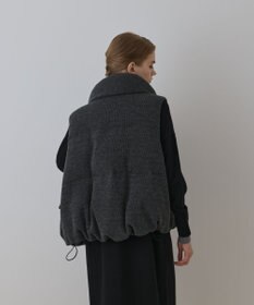 GRACE CONTINENTAL スタンドニットダウンベスト