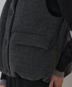 GRACE CONTINENTAL スタンドニットダウンベスト