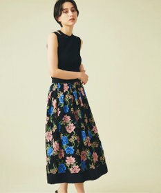 GRACE CONTINENTAL フラワータックスカート メッシュフラワータックスカート / GRACE CONTINENTAL | GRACE