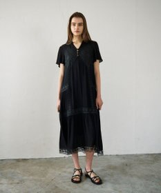 GRACE CONTINENTAL レースコンビカフタンワンピース