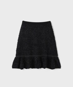 GRACE CONTINENTAL ツイードフレアニットスカート