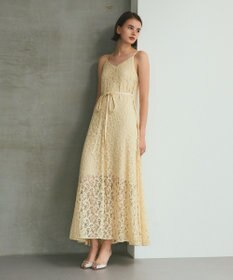 GRACE CONTINENTAL レースキャミドレス ベージュ