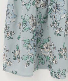 GRACE CONTINENTAL フラワー刺繍ボウタイワンピース