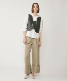 GRACE CONTINENTAL レザーショートジレジャケット