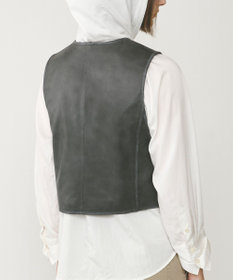 GRACE CONTINENTAL レザーショートジレジャケット