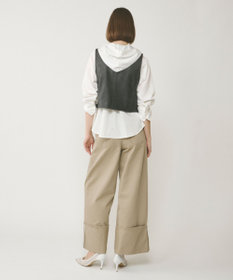 GRACE CONTINENTAL レザーショートジレジャケット