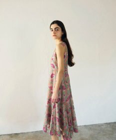 GRACE CONTINENTAL フラワー刺繍チュールドレス