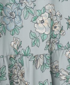 GRACE CONTINENTAL フラワー刺繍ボウタイワンピース