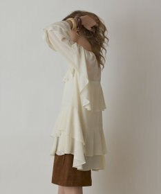 GRACE CONTINENTAL シフォンフリルブラウス