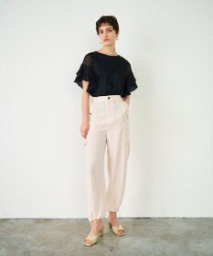 GRACE CONTINENTAL シアーフレアスリーブトップ