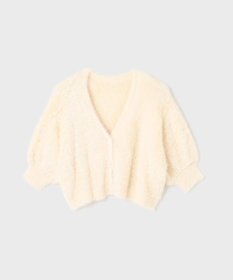 GRACE CONTINENTAL フェザースリーブニットカーディガン