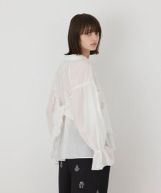 GRACE CONTINENTAL カットワークキャミ付カフタンブラウス