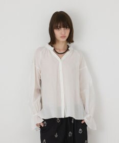 GRACE CONTINENTAL カットワークキャミ付カフタンブラウス