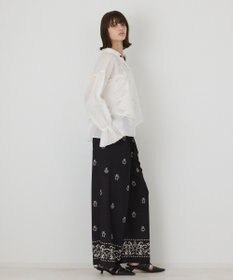 GRACE CONTINENTAL カットワークキャミ付カフタンブラウス