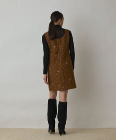 GRACE CONTINENTAL サラサジャガードミニワンピース