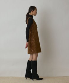 GRACE CONTINENTAL サラサジャガードミニワンピース