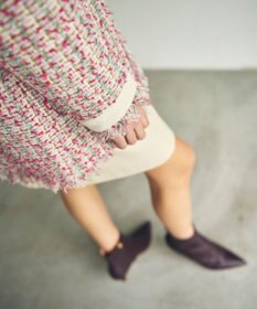 GRACE CONTINENTAL フリンジツイードジャケット