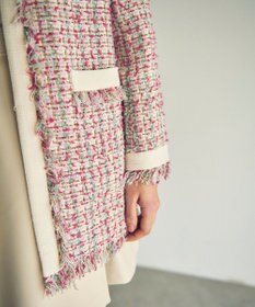 GRACE CONTINENTAL フリンジツイードジャケット