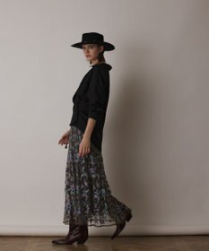 GRACE CONTINENTAL サラサ刺繍チュールスカート