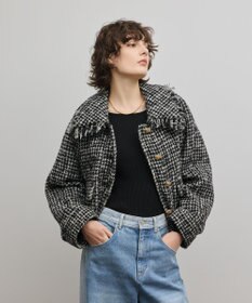 GRACE CONTINENTAL パディングツイードジャケット