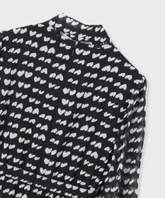 GRACE CONTINENTAL ハートキカプリントワンピース