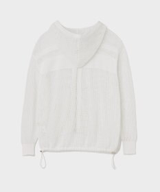 GRACE CONTINENTAL ボーダーメッシュフーディ